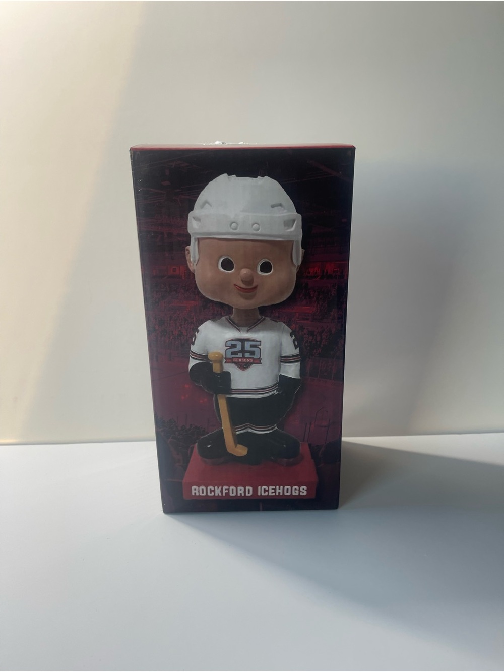 Rockford IceHogs 25th Season Ticket Member Bobblehead Goalie Goaltender - NIB